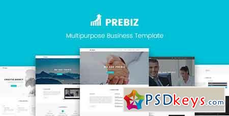 Prebiz - Multipurpose Corporate Business Portfolio PSD Template 20798131