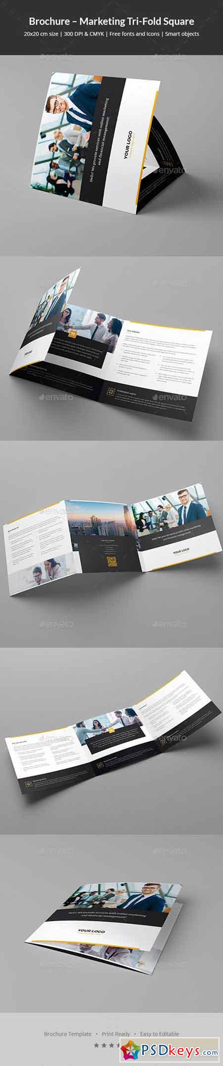 Brochure  Marketing Tri-Fold Square 20859823