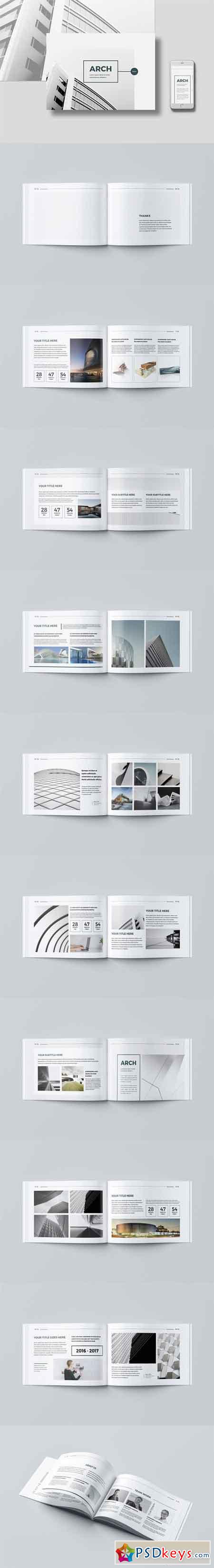 Modern Architecture Brochure 24 Pages A4 & A5