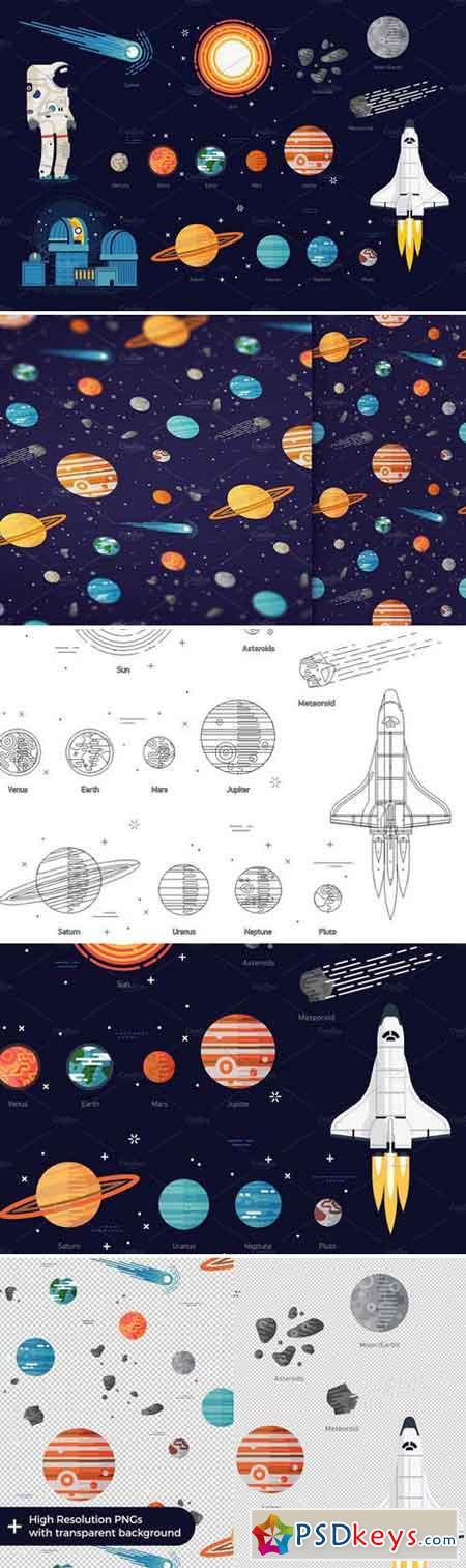 Space Exploration Set + Pattern 1925041