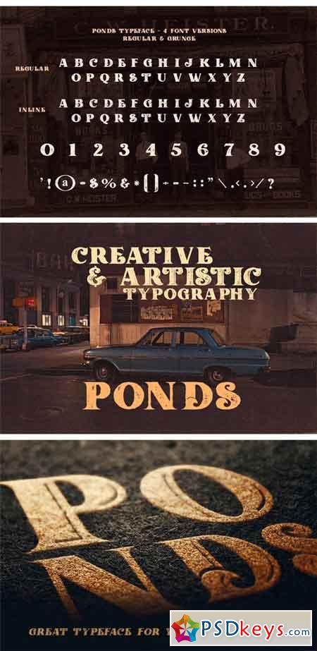 Ponds Typeface 1971916