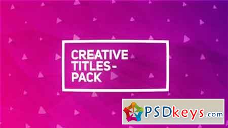 Creative Titles Package 20060827 - After Effects Projects