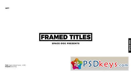 Framed Titles 20840764 - After Effects Projects