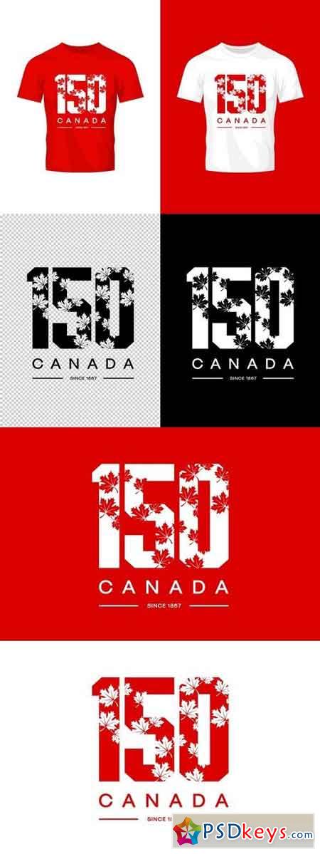 Canada 150 vector t-shirt design 1359655