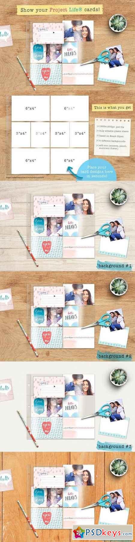 Mockup for Project Life Cards 1312990