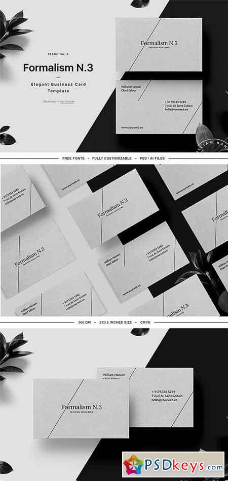 Formalism Business Card Template 1357221