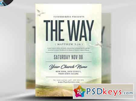 The Way Church Event Flyer Template