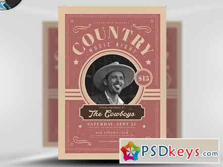 Country Night Flyer Template v1