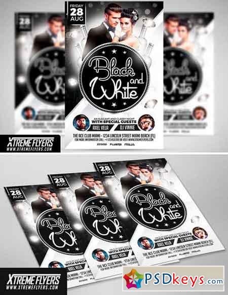 Black and White Party Flyer 1814886