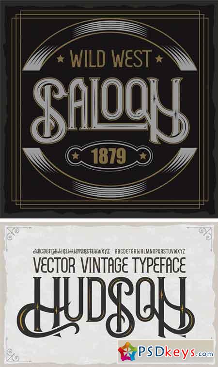 Vintage Font Hudson 1952607