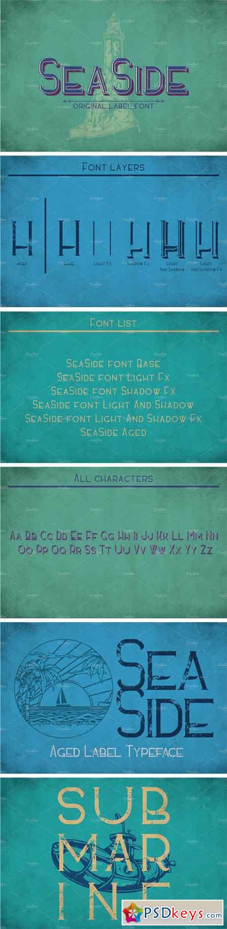 Sea Side Vintage Label Typeface 1952490