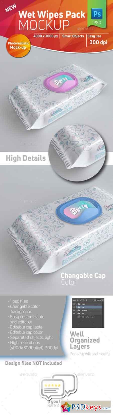 Baby Wet Wipes Pack Mockup With Plastic Cap 20860151