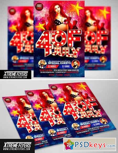 4th Of July Flyer Template 1811173