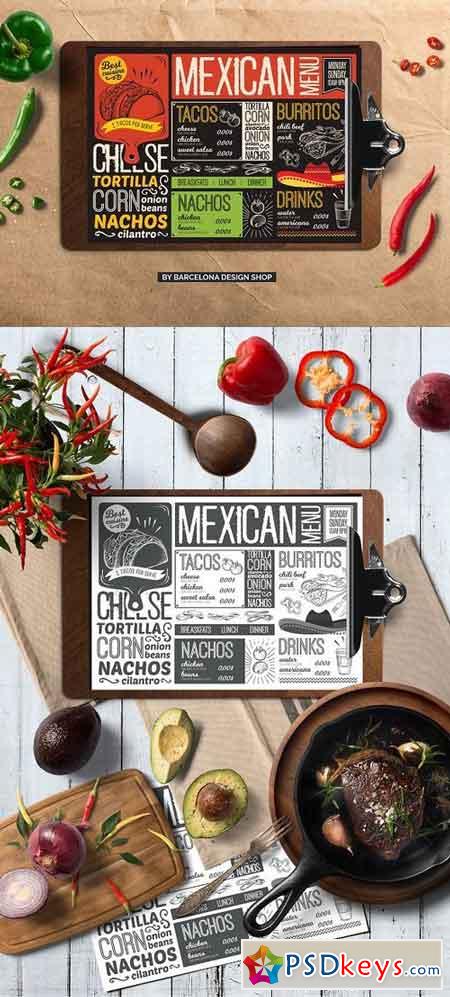 Mexican Food Menu Template 2032116