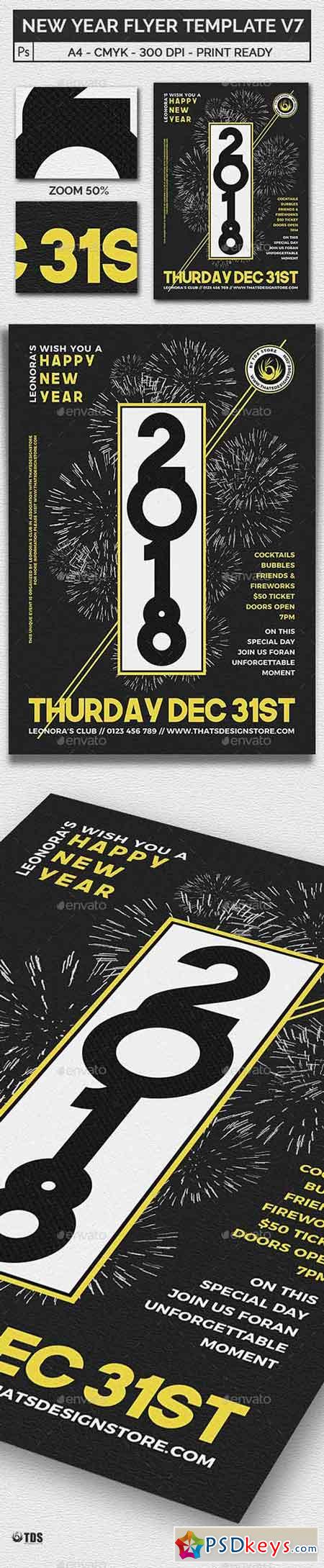 New Year Flyer Template V7 20903217