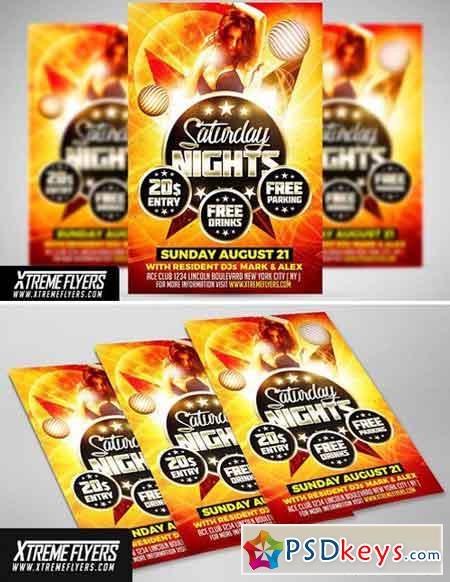 Club Party Flyer Template 1811372 Free Download Photoshop Vector