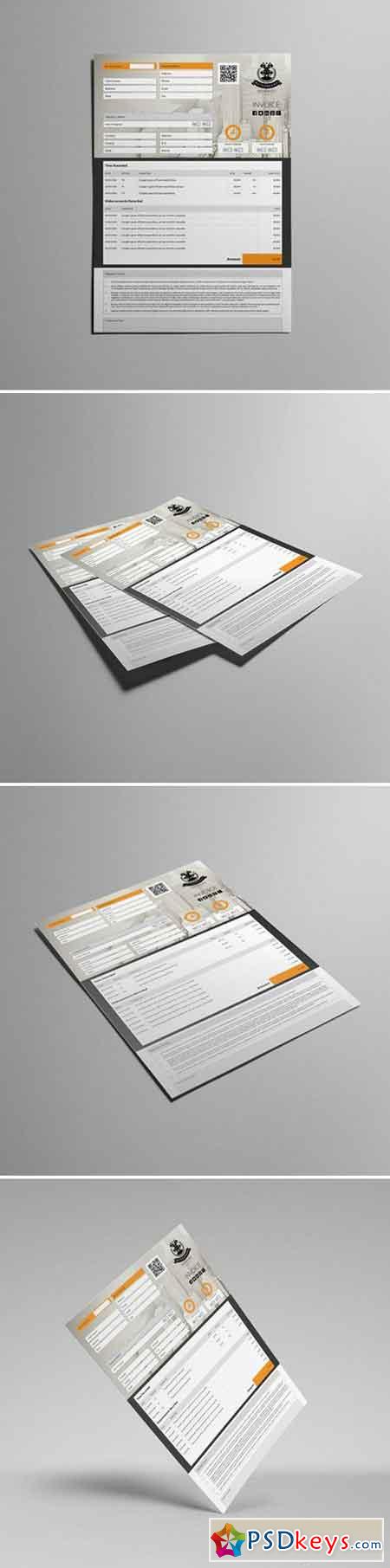 Business A4 Invoice Template 000110