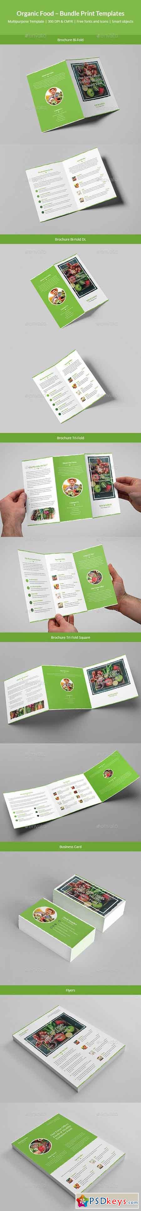 Organic Food  Bundle Print Templates 20801043