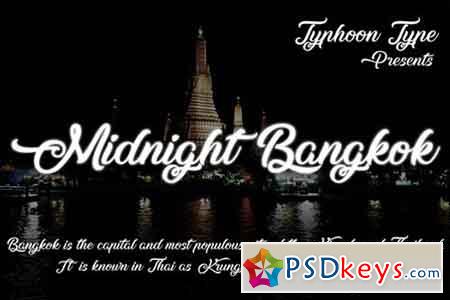 Midnight Bangkok Font