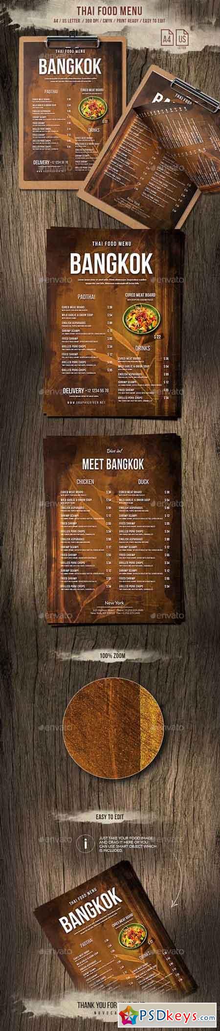 Thailand A4 and US Letter Menu 20888876