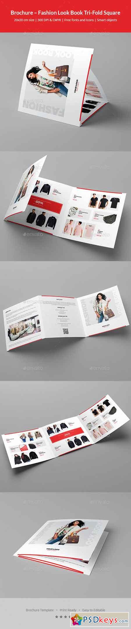 Brochure  Fashion Look Book Tri-Fold Square 20916941