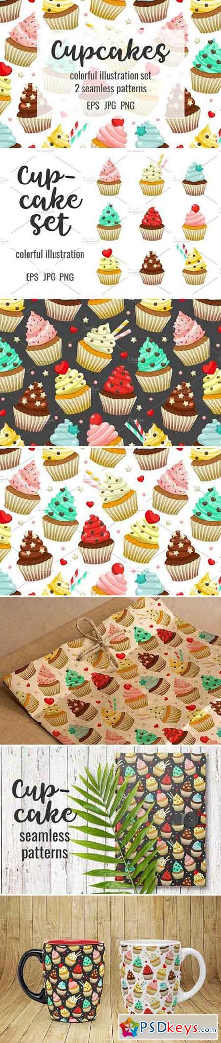 Cupcakes set & patterns 1957018