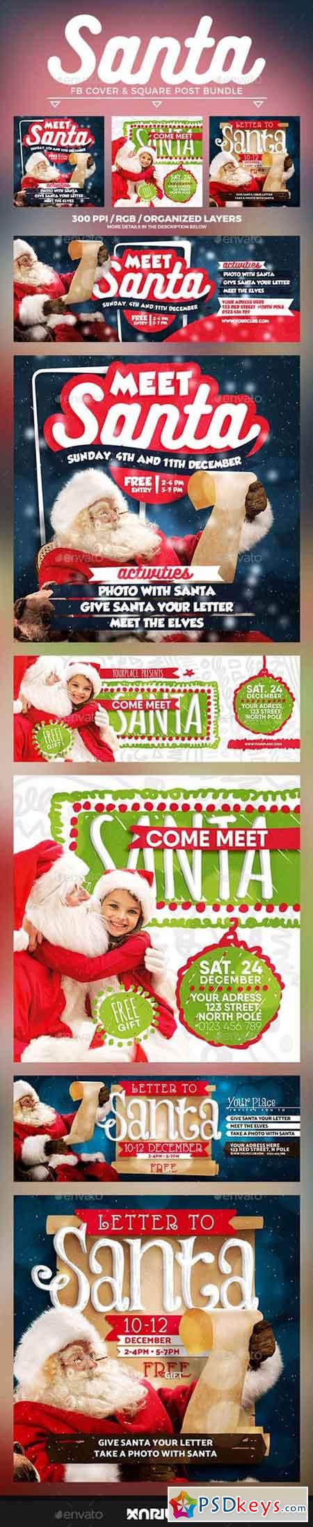 Meet Santa Facebook Cover Bundle 20954391