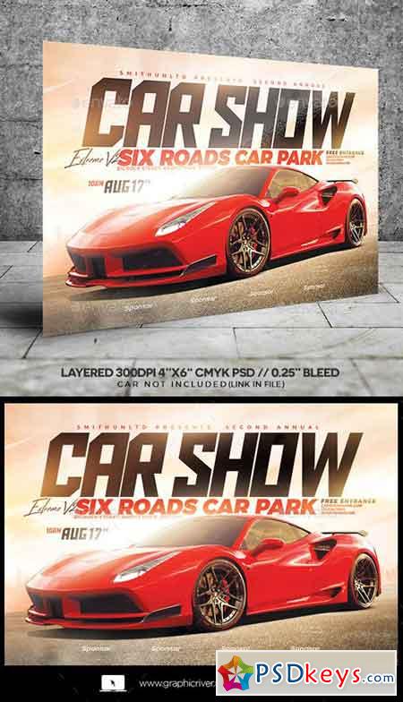 Car Show Extreme V2 Flyer - Horizontal 20952900