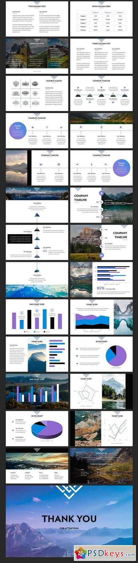 Mountains - Powerpoint Template 1987072