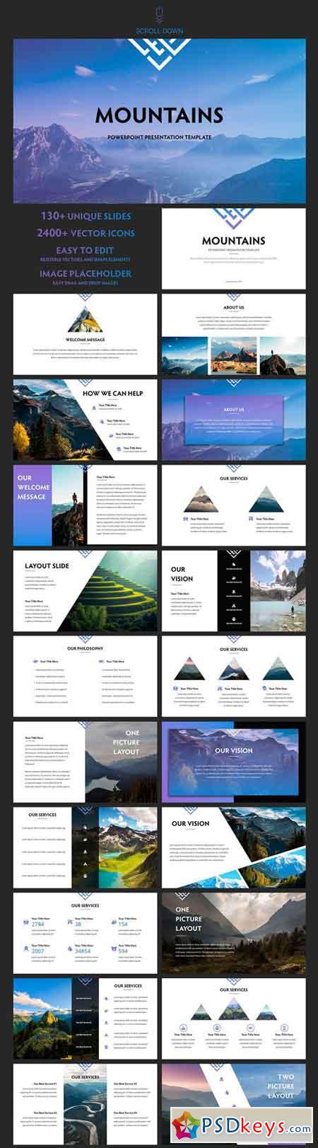 Mountains - Powerpoint Template 1987072