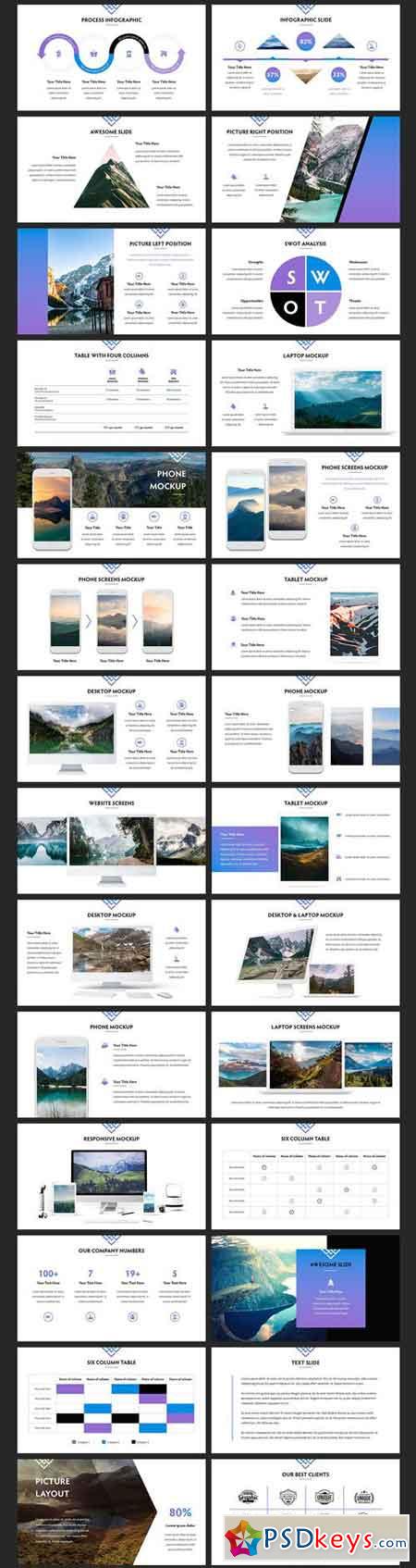 Mountains - Powerpoint Template 1987072