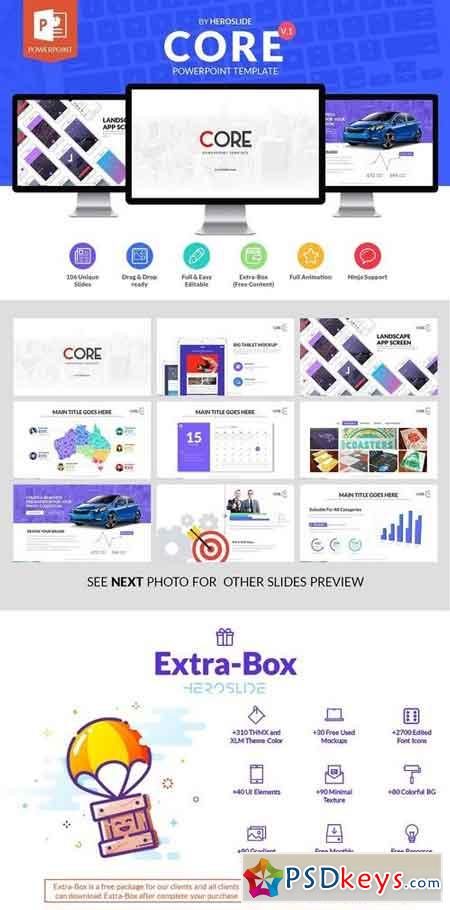 Core, Business Powerpoint Template 1345674