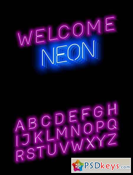 Neon Font 1870182