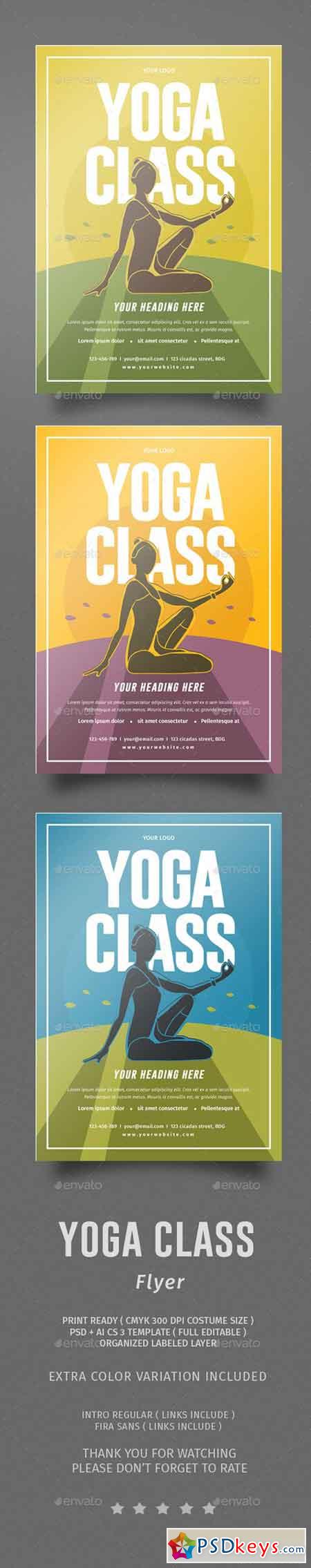 Yoga Class Flyer 14178801