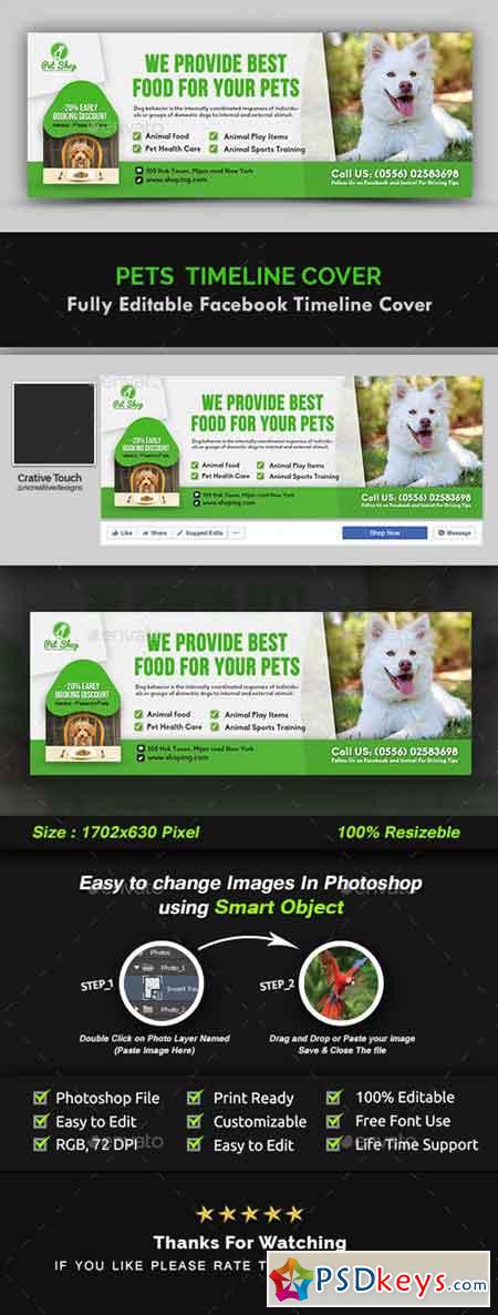 Pet Facebook Timeline Cover Template 20971532