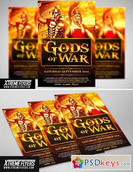 Gods Of War Flyer Template 1809924