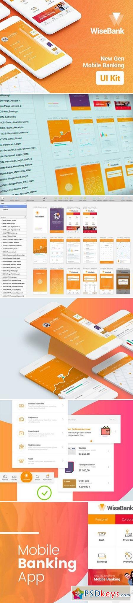 WiseBank iOS UI Kit 1994451