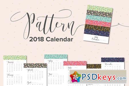 Pattern 2018 Calendar 1990335
