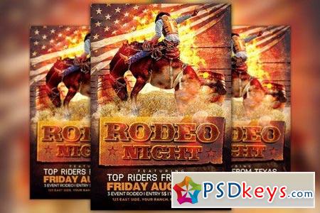 Rodeo Night Flyer Template 818872