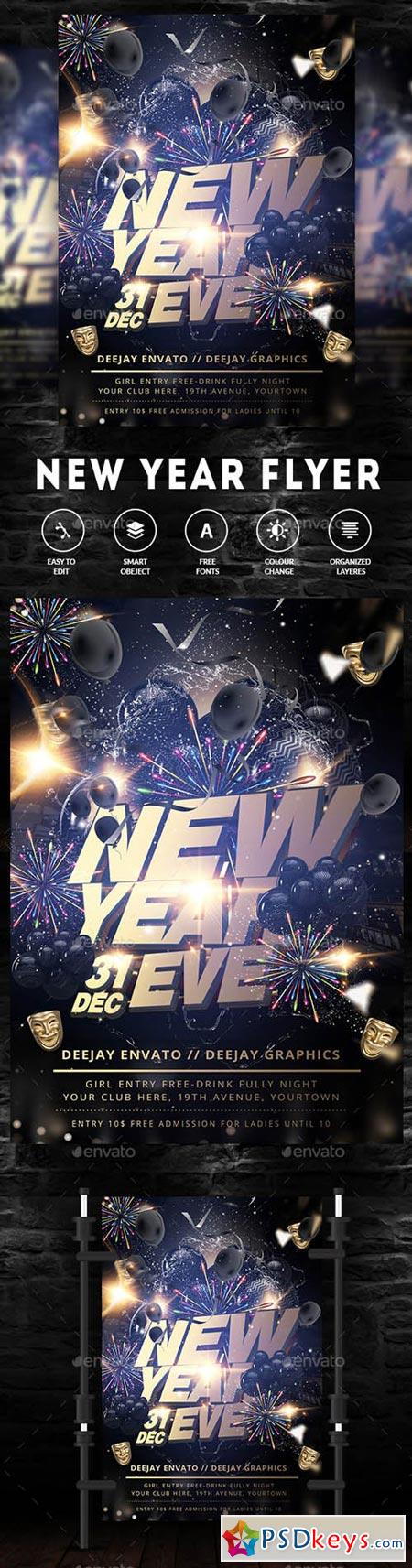 New Year Party Flyer 21023864