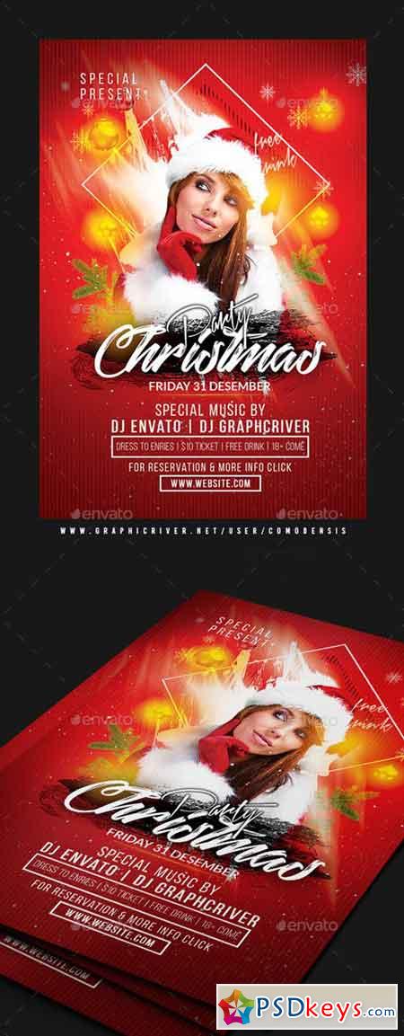 Dj Christmas Party Flyer 20999380