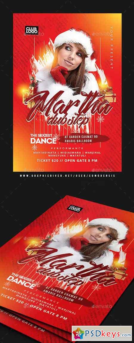 Christmas Party Flyer Template 21008548