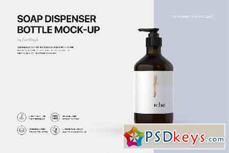 Soap Dispenser Bottle Mockup