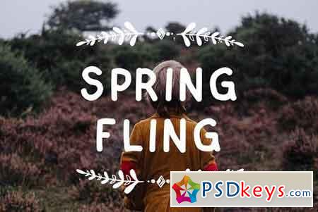 Spring Fling A Fun Sans Serif Font 1403965