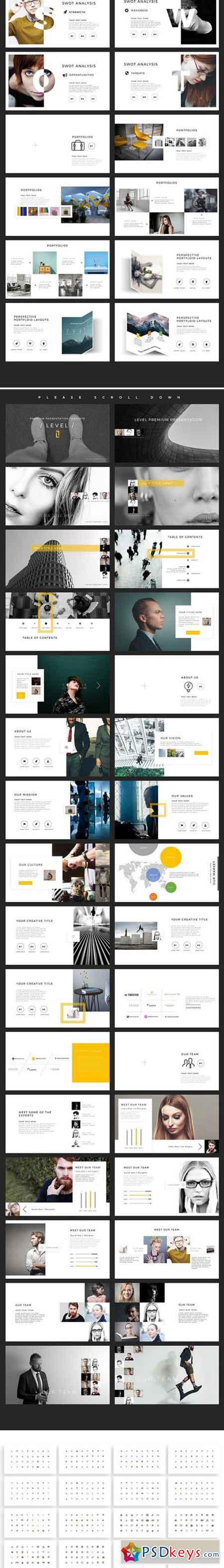 LEVEL PowerPoint Template 2004141