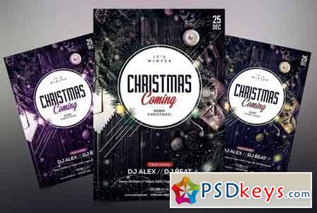Christmas Coming - PSD Flyer 2024019