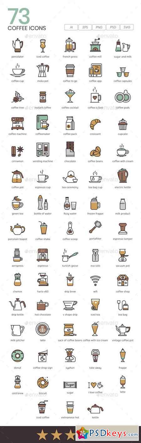 Coffee Icons 21025519