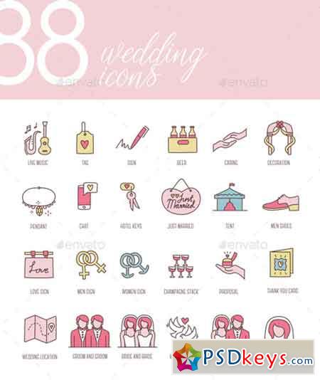 Wedding Icons 20935366