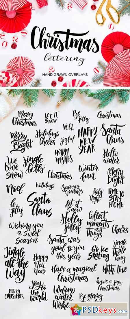 Christmas Lettering Kit-Overlays 2053326