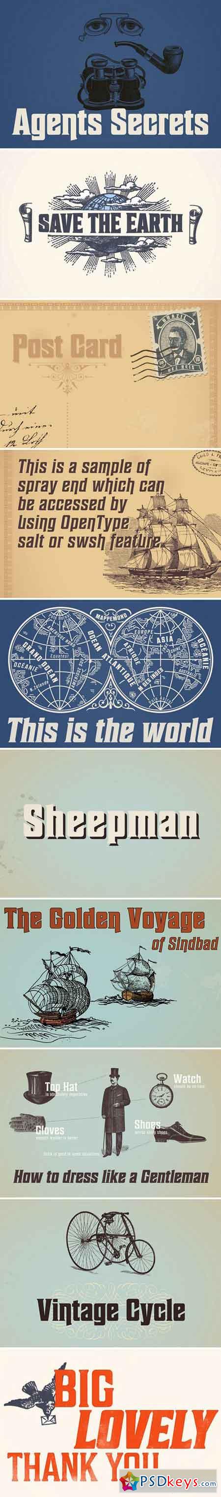 Sheepman Display Fonts 2058638